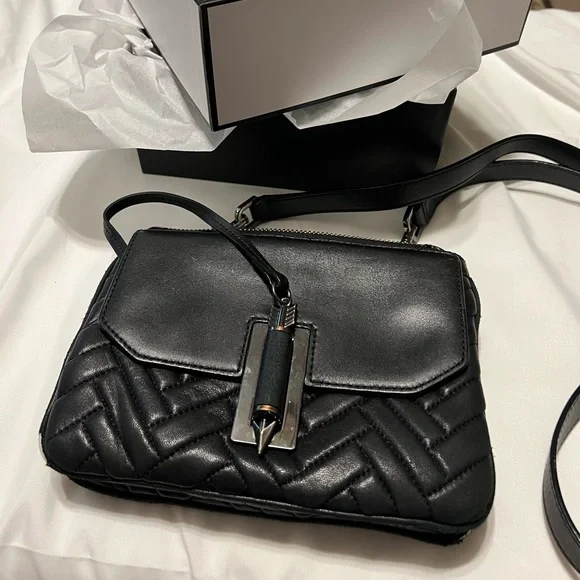 !!!SOLD. Mackage Black Chevron Quilted Lambskin purse - Picture 3 of 16